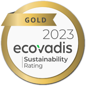 EcoVadis 2023 gold logo