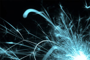 Sparks from wellding
