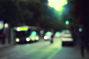 blurred picture of urban traffic